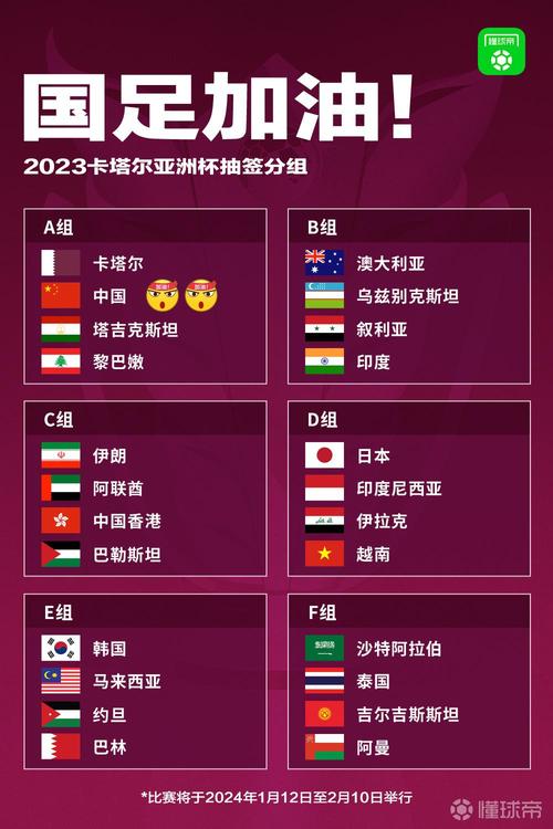 亚洲杯国足赛程中国卡塔尔结果