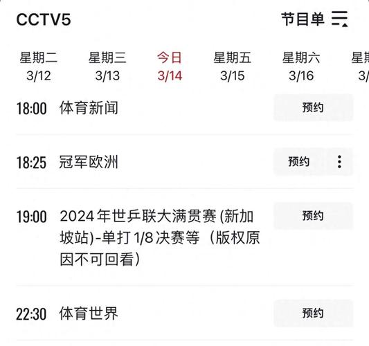 CCTV5咪咕视频直播